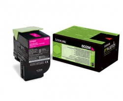 Lexmark Genuine Toner 80C20M0 (802M) Magenta