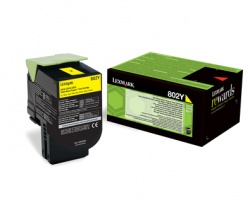 Lexmark Genuine Toner 80C20Y0 (802Y) Yellow